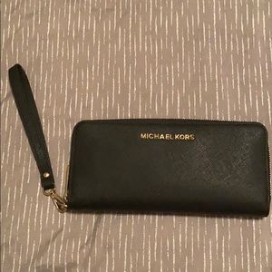Michael Kors Black Wallet Wristlet